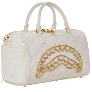 Sprayground Bag Rivieria White Gold Mini Duffle